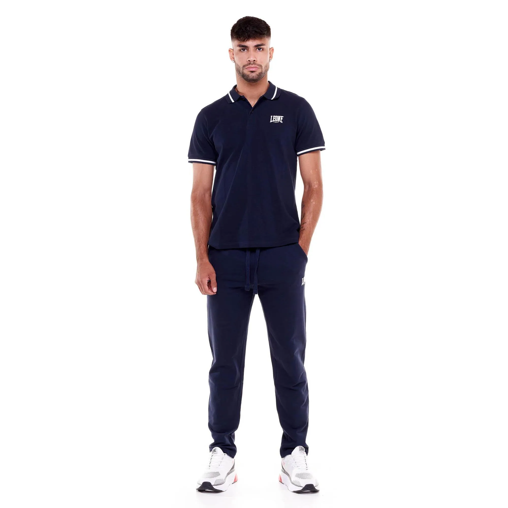 Polo da uomo dettagli a contrasto Basic