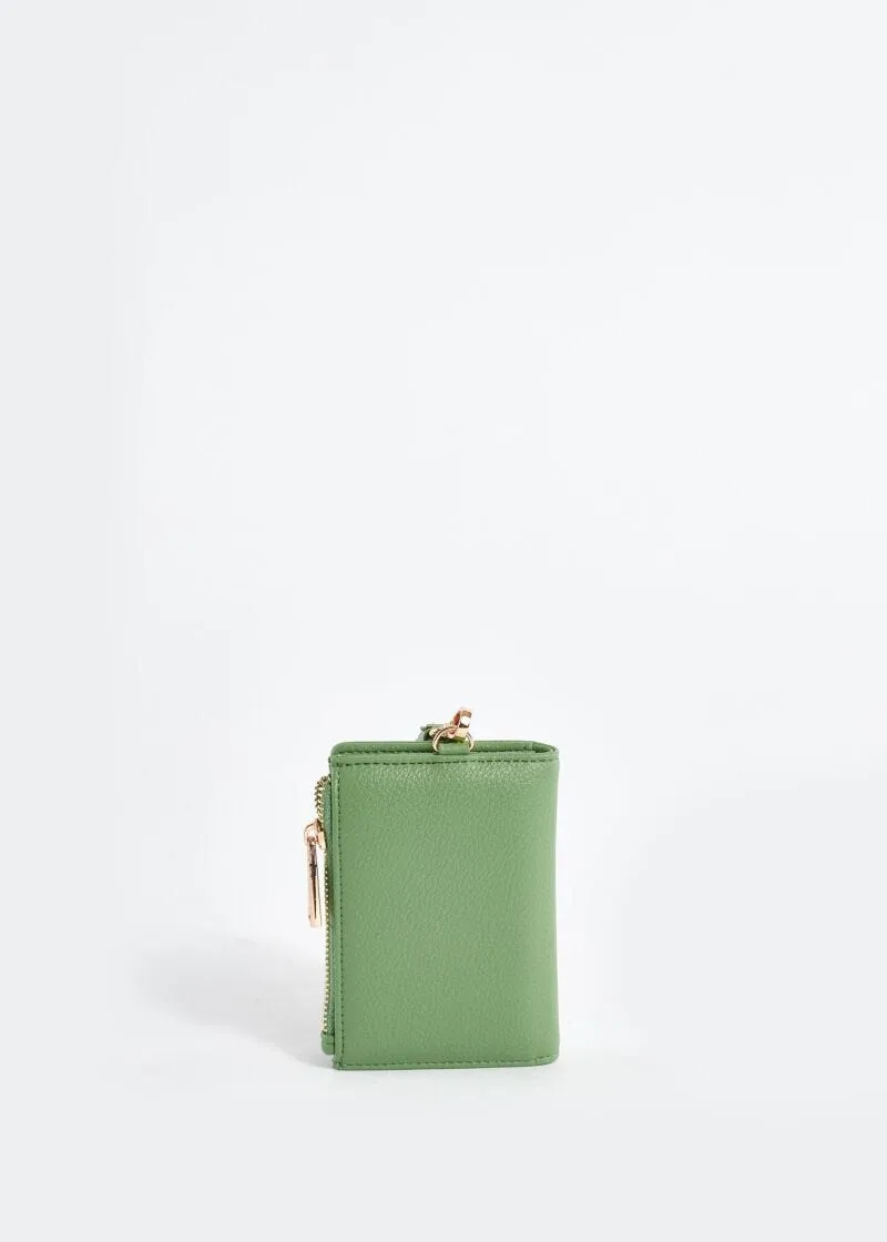 Portacarte tascabile in similpelle con logo