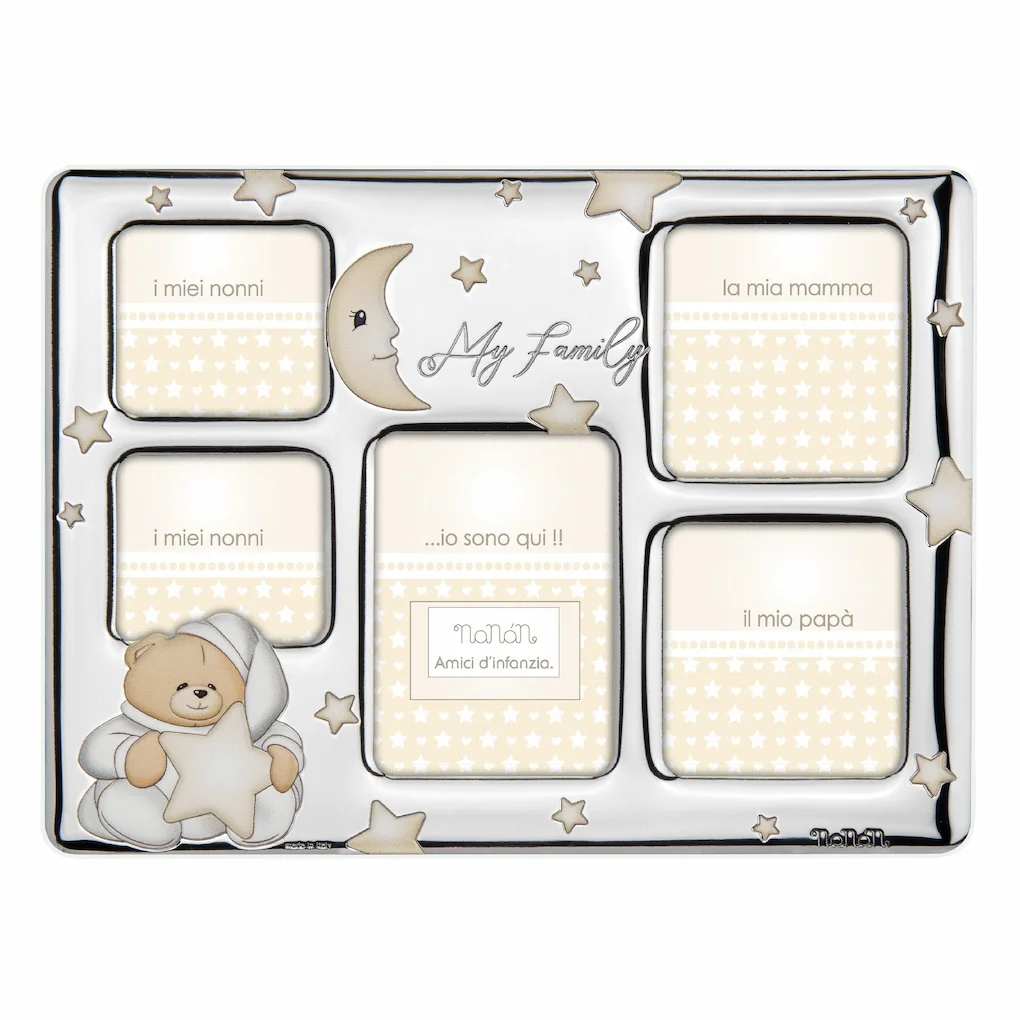 Portafoto Beige in Argento per Bambini Nanan NCO0008