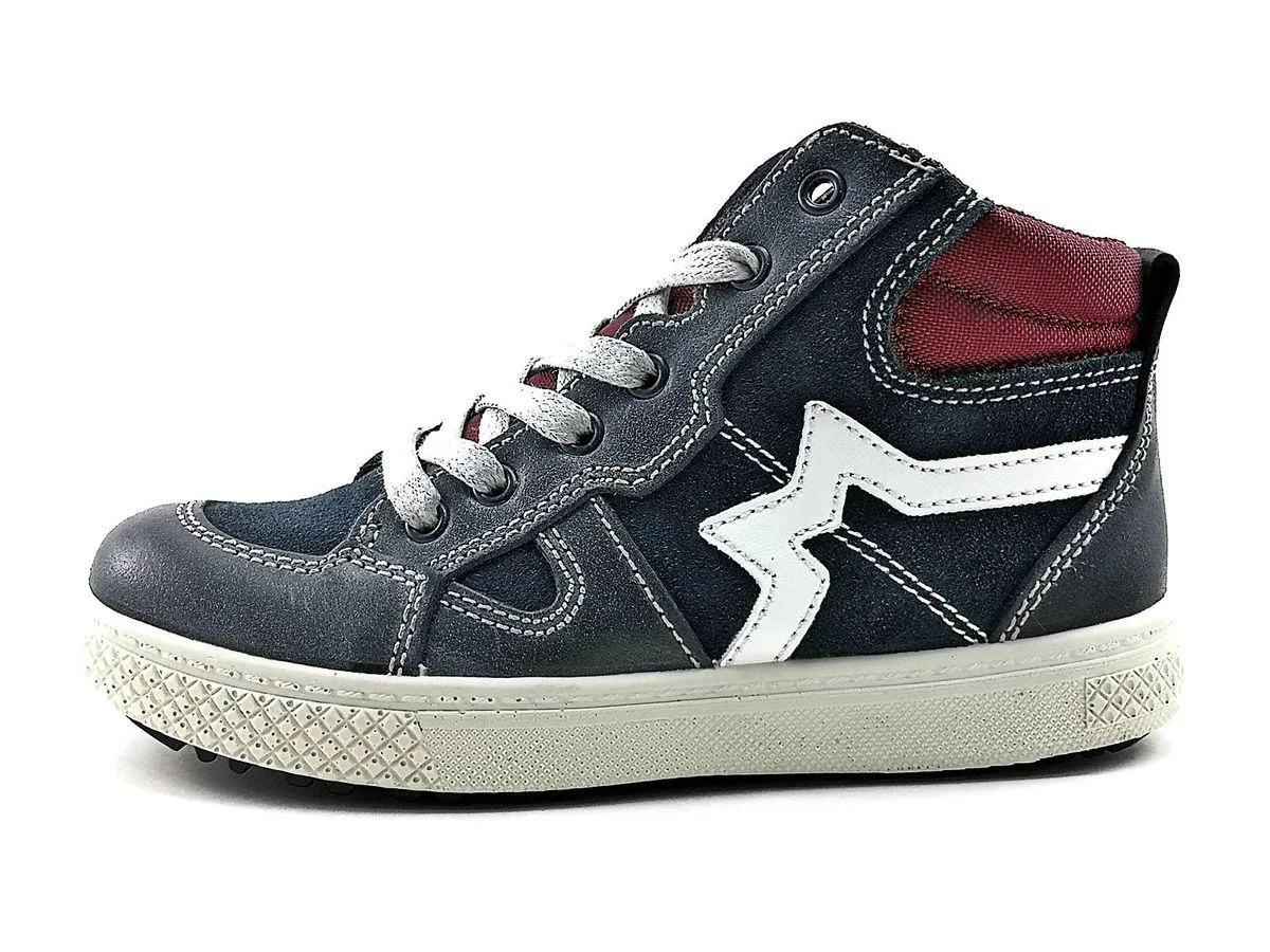 Primigi  ---------    ------------Sneaker alte con cerniera laterale - Blu