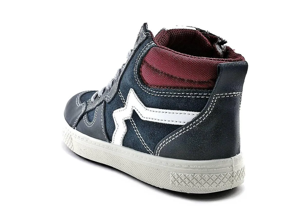 Primigi  ---------    ------------Sneaker alte con cerniera laterale - Blu