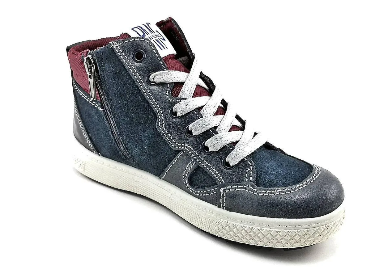 Primigi  ---------    ------------Sneaker alte con cerniera laterale - Blu