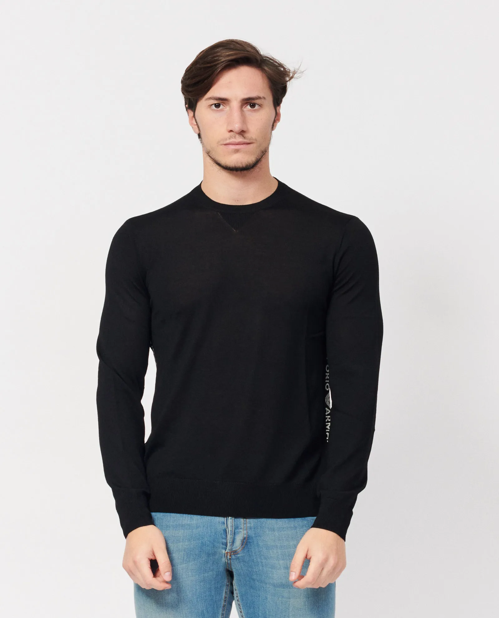 Pullover uomo EA7 con lettering laterale