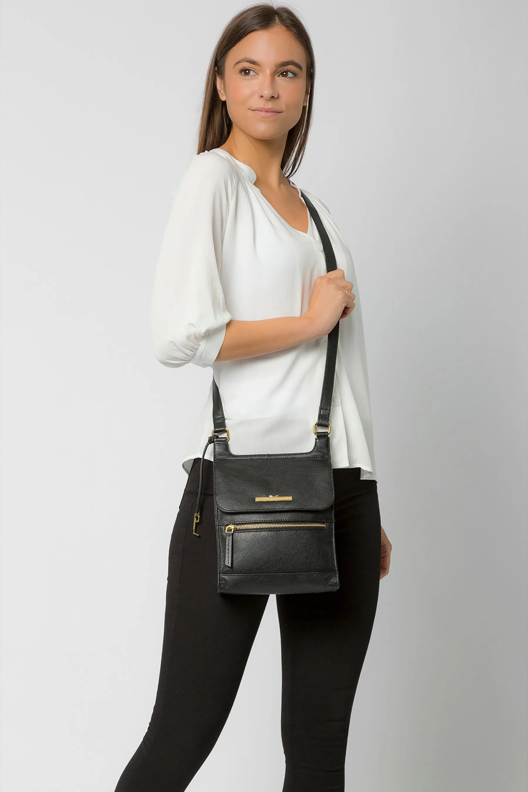 Pure Luxuries London - Kempston - Borsa a tracolla in pelle    
