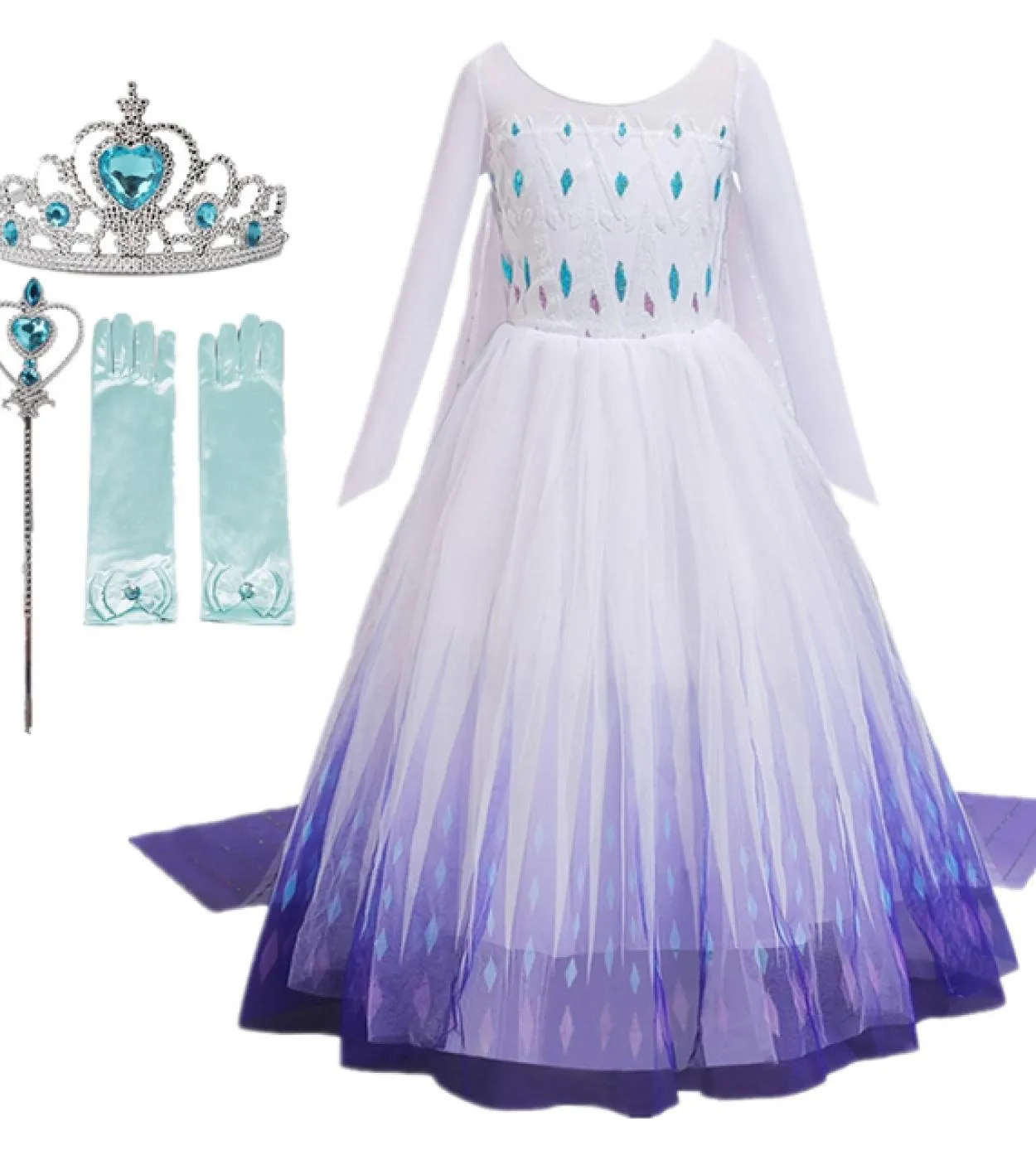 Ragazze Cosplay Abiti da principessa Costume di Natale per bambini Bambini Farfalla Tulle Tutu Vestiti Inverno Manica lunga Cost