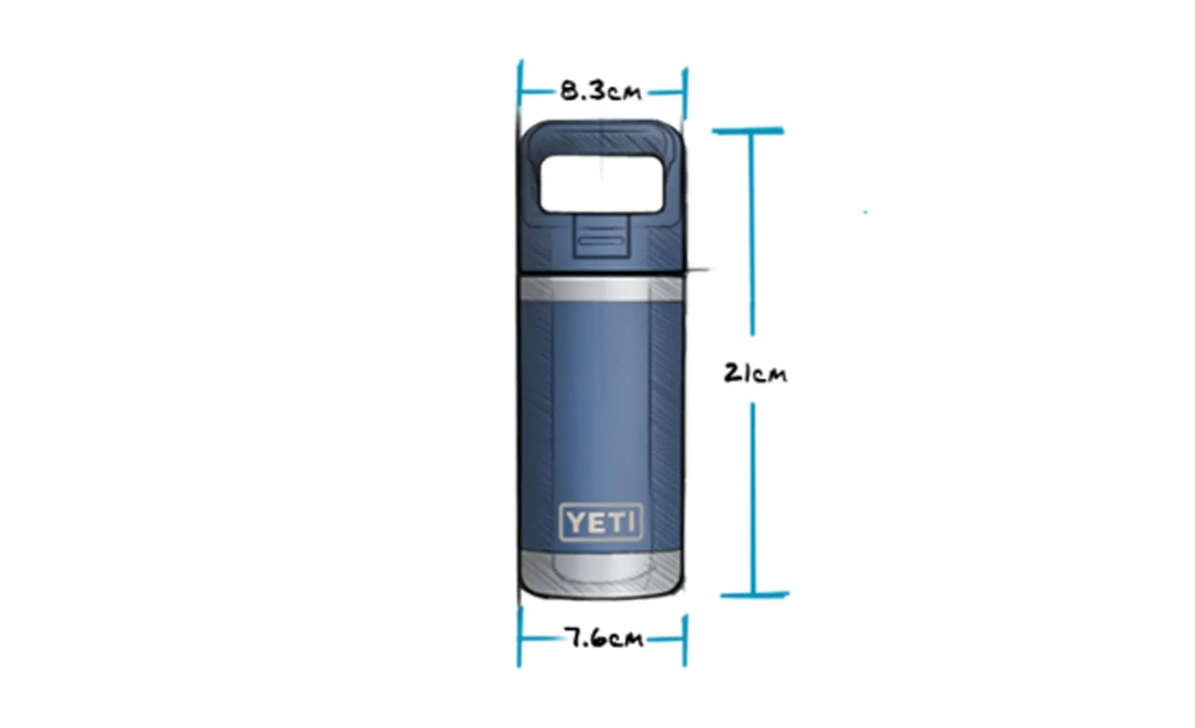 Rambler Bottle Jr 12 Oz Kids Navy