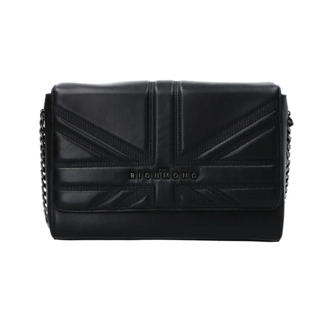 REAL LEATHER SHOULDER BAG DORICO Nero