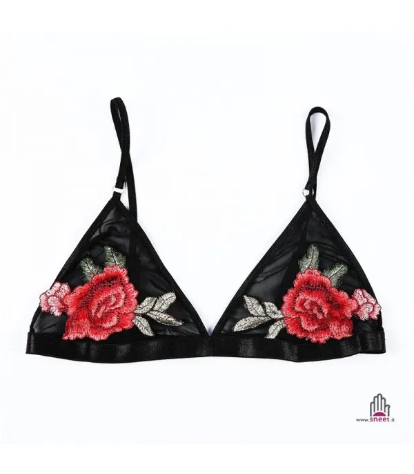 Reggiseno in tulle Roses