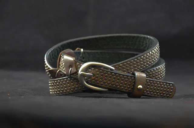 Rep ko c1 cintura in pelle tdm con borchie
