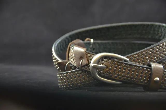 Rep ko c1 cintura in pelle tdm con borchie