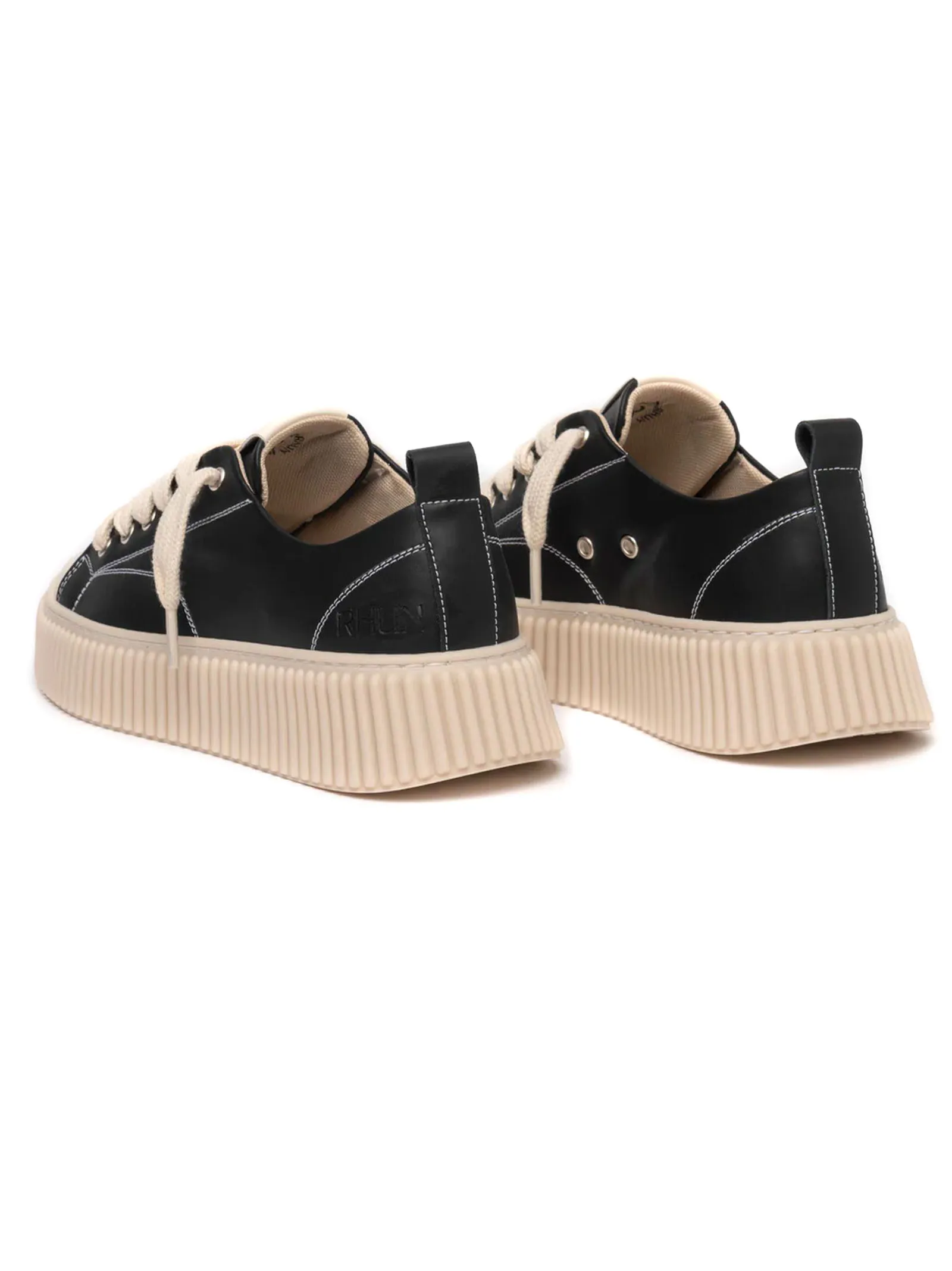 RHUN Calzature,Sneakers Sneakers 2020 Treble in pelle nera 