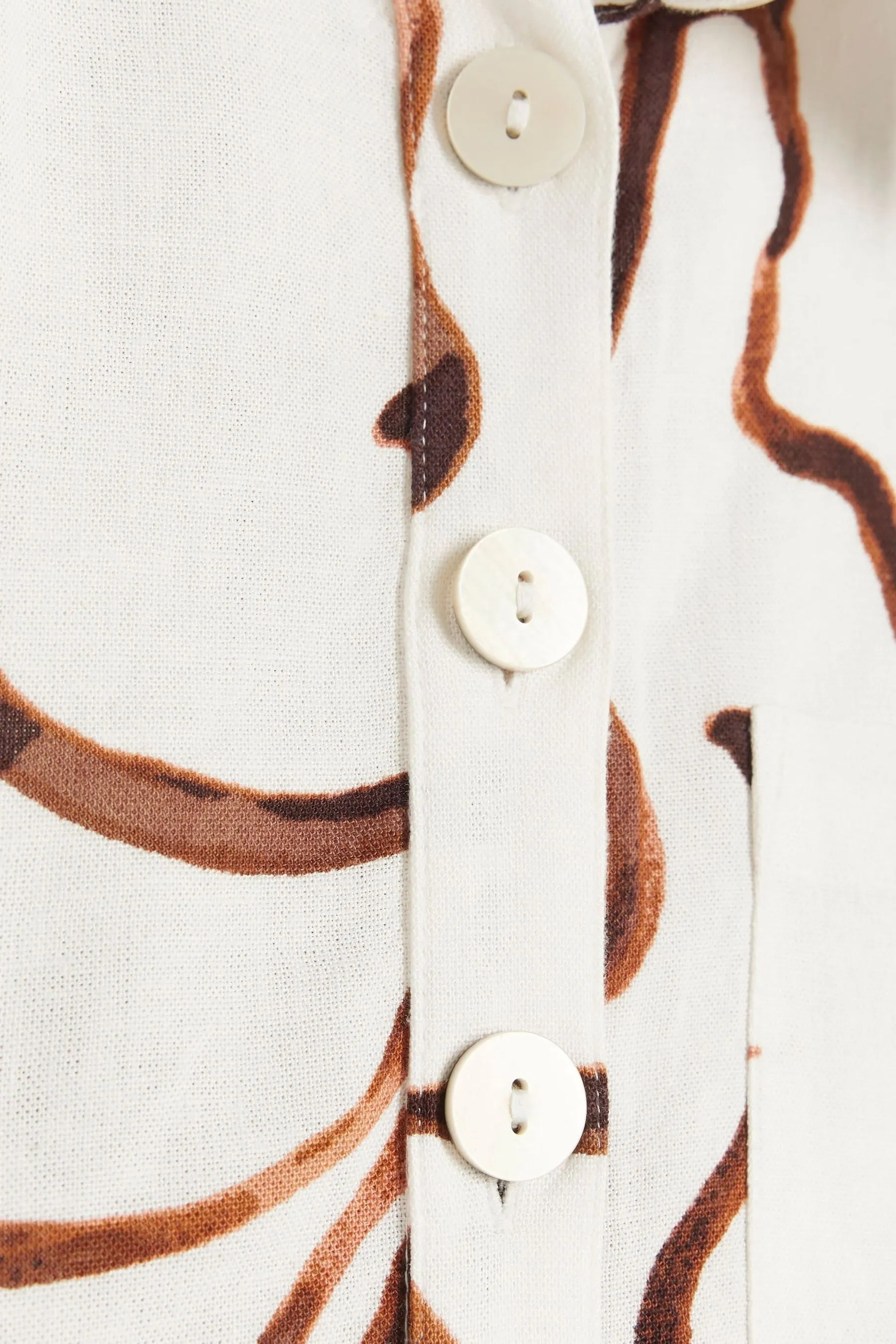 River Island - Camicia squadrata astratta
