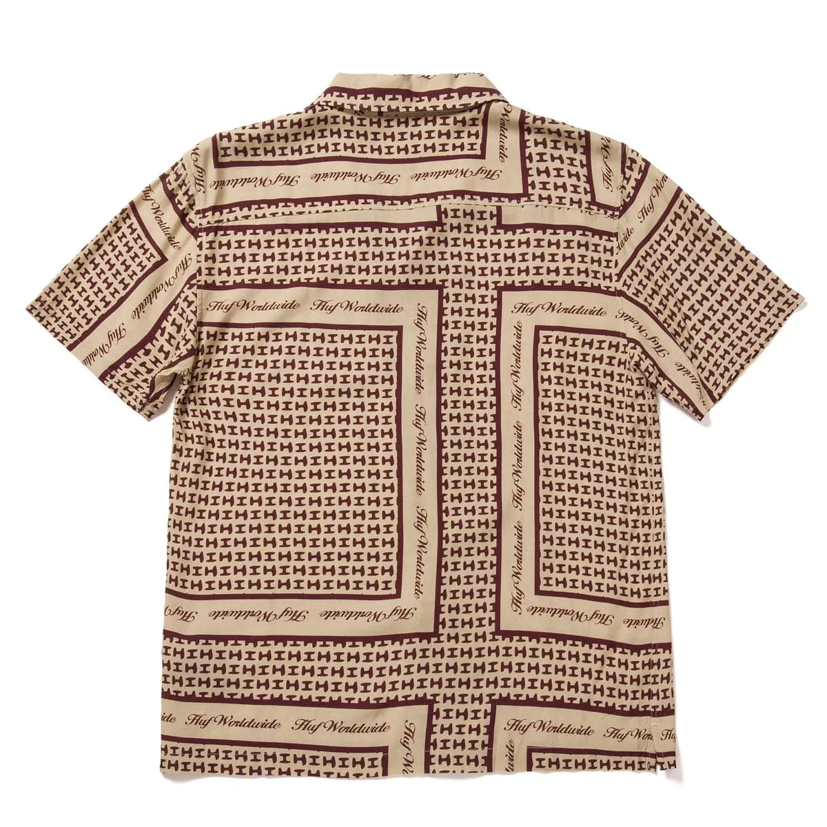 SCARF S/S RESORT TOP - TAN