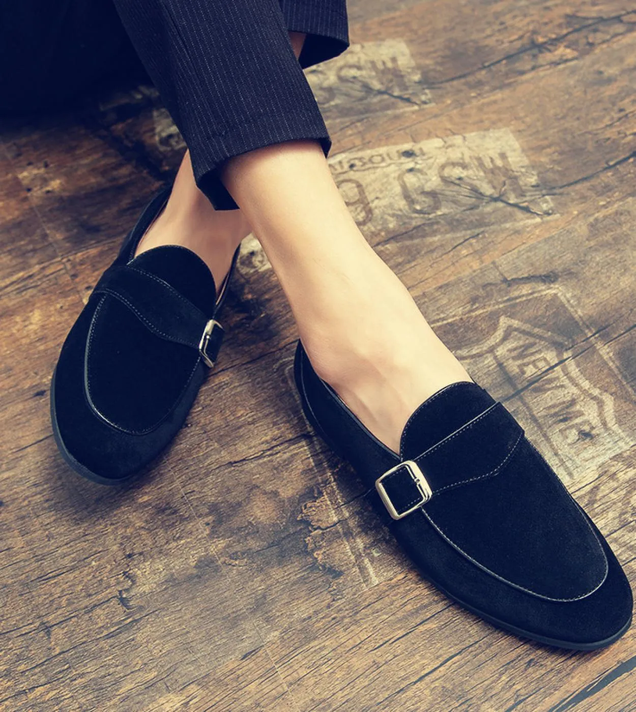 Scarpe casual da uomo in stile italiano verde Scarpe casual di lusso moda comoda Scarpe da uomo in pelle Mocassini scamosciati L