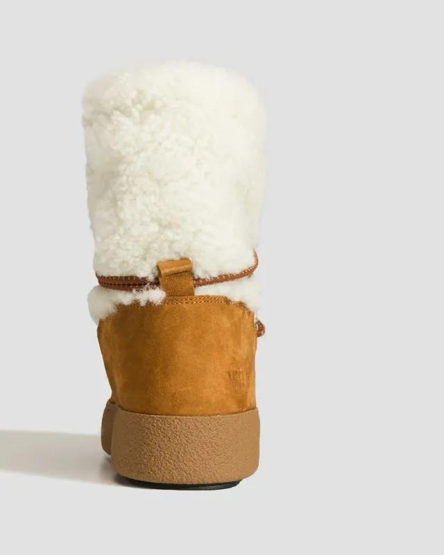 Scarpe invernali in pelle da donna Moon Boot Resort Ltrack Polar Shearling