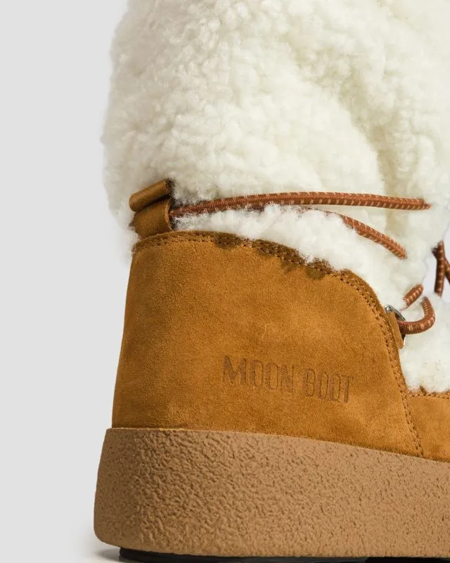 Scarpe invernali in pelle da donna Moon Boot Resort Ltrack Polar Shearling