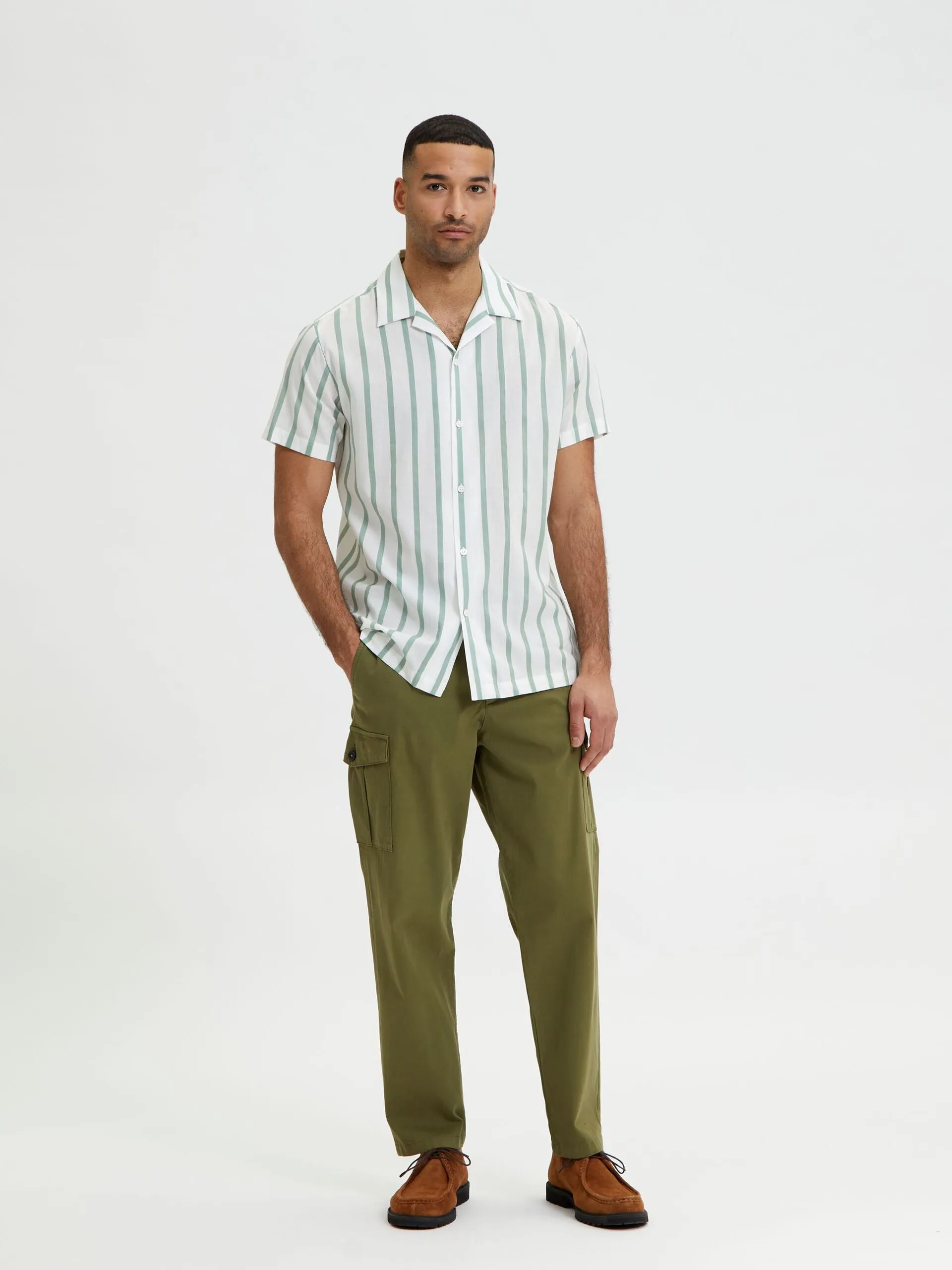 Selected Short Sleeve Shirt / Green