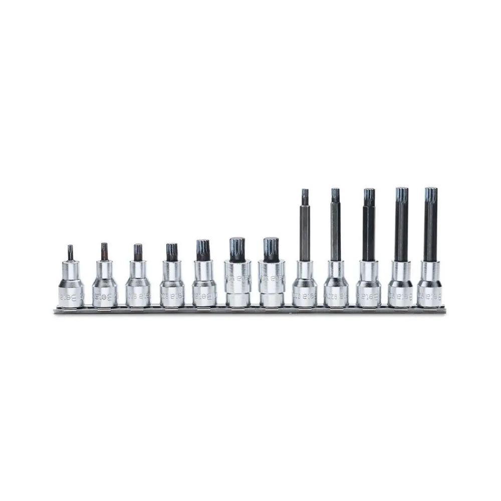 Serie di 12 chiavi a bussola maschio a profilo XZN  (art. 920XZN) su supporto - Beta 920XZN/SB12