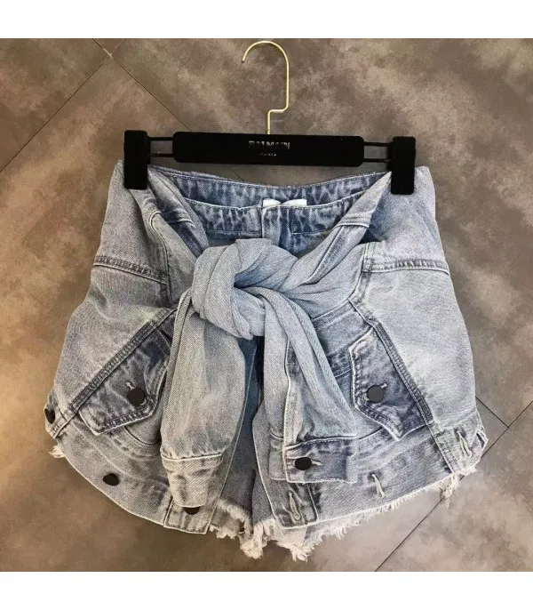 Shorts maniche legate