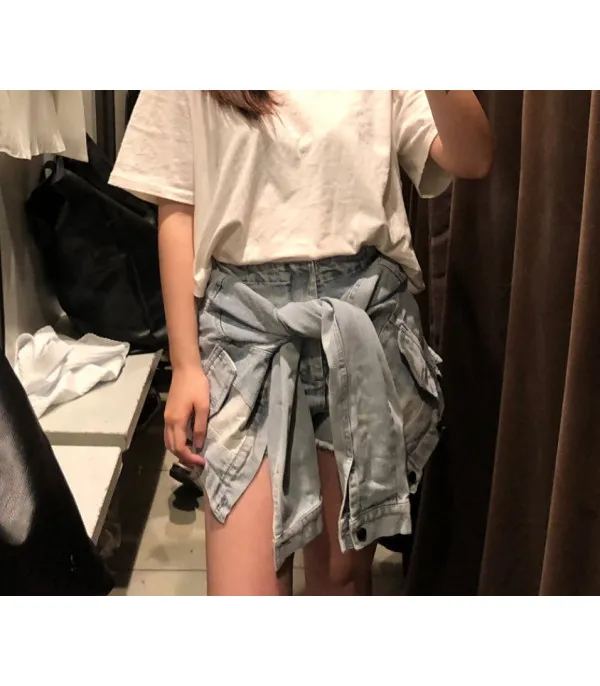 Shorts maniche legate