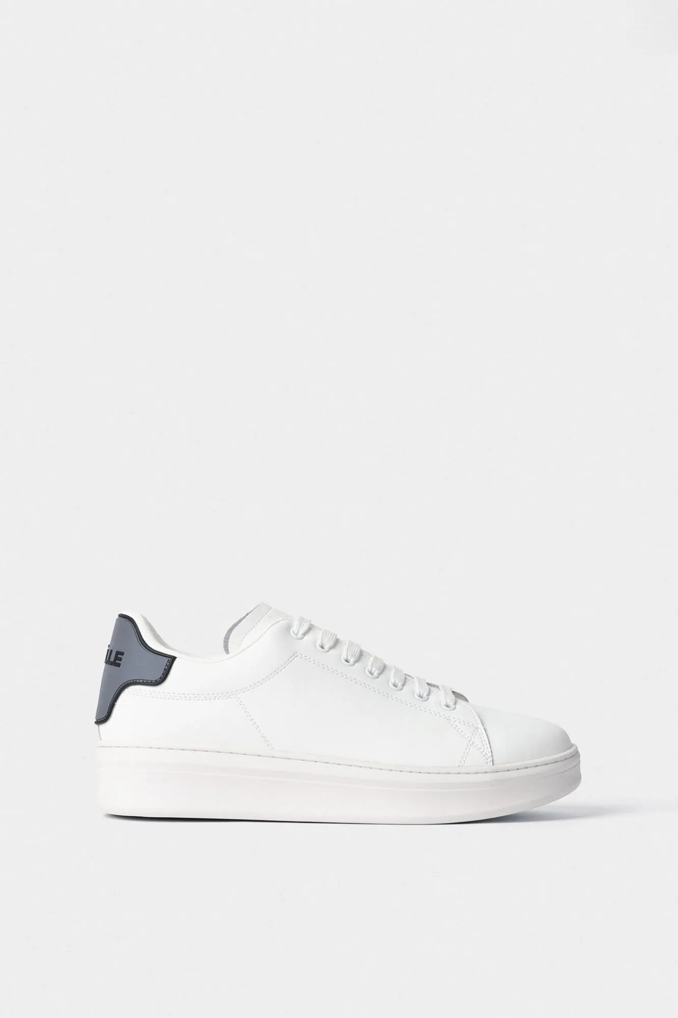 Sneakers Addict In Action Leather Grigio Ferro - Gaëlle Paris