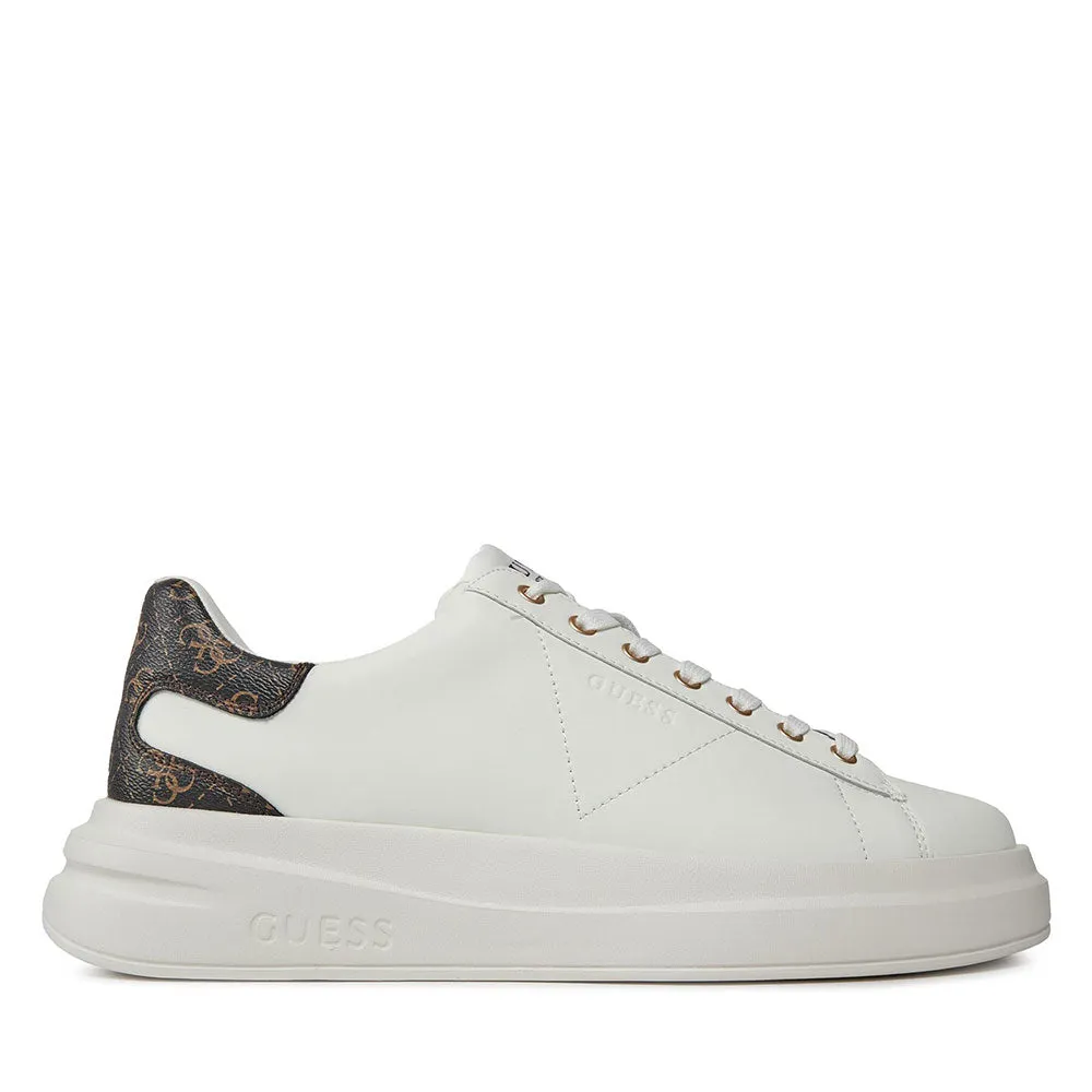 Sneakers Donna GUESS Colore White - Brown Ocra Linea Elbina