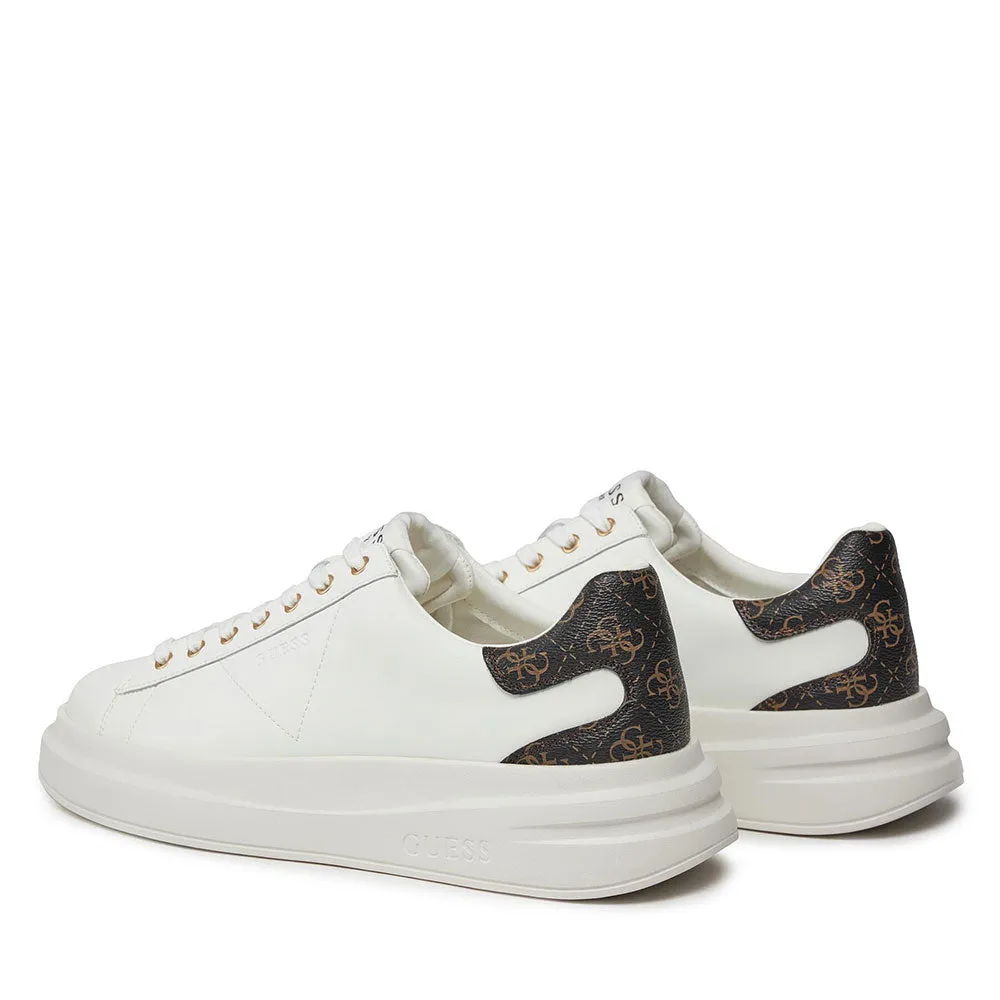 Sneakers Donna GUESS Colore White - Brown Ocra Linea Elbina