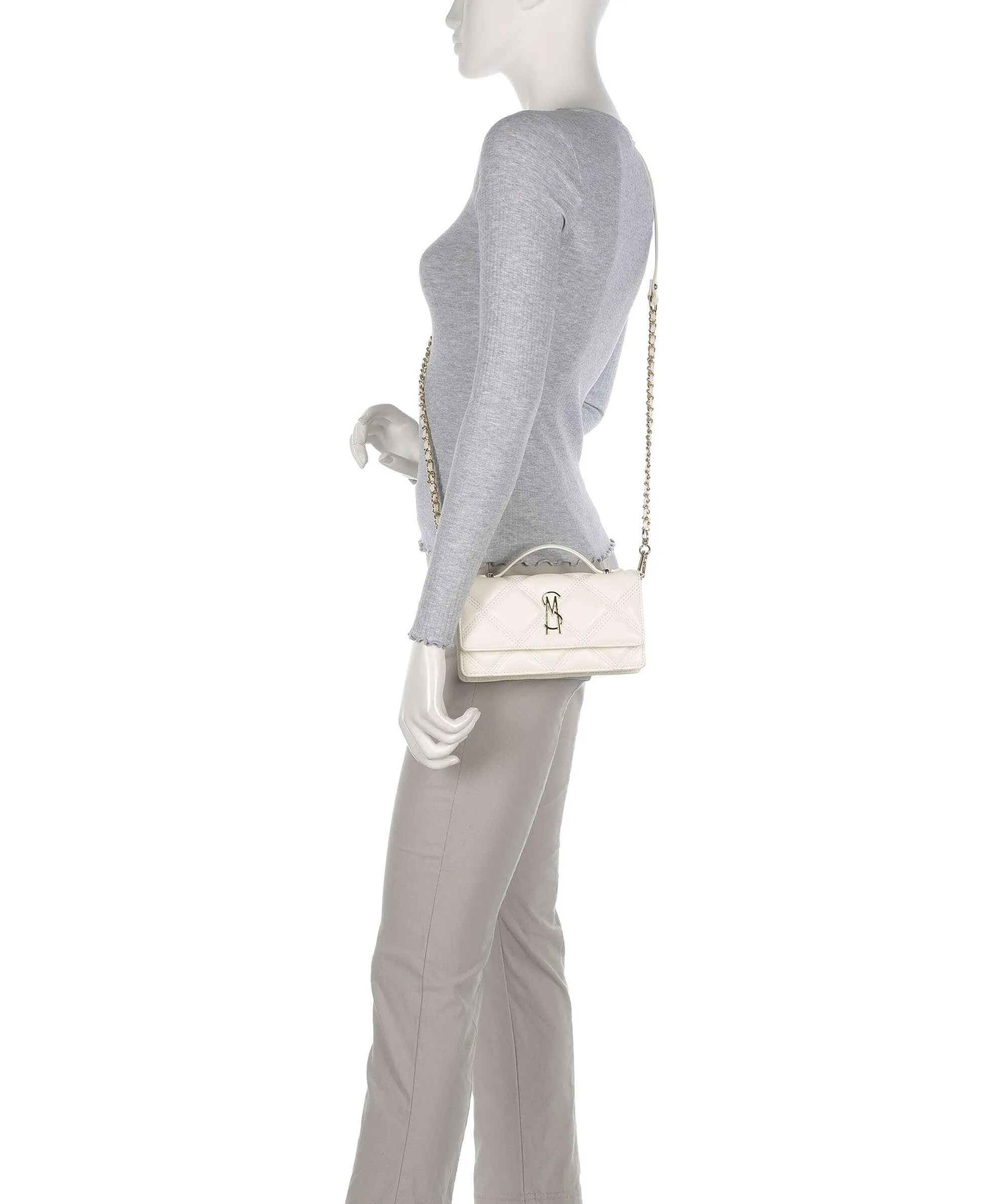  Steve Madden BJEFFA Borsa a tracolla pelle sintetica crema  