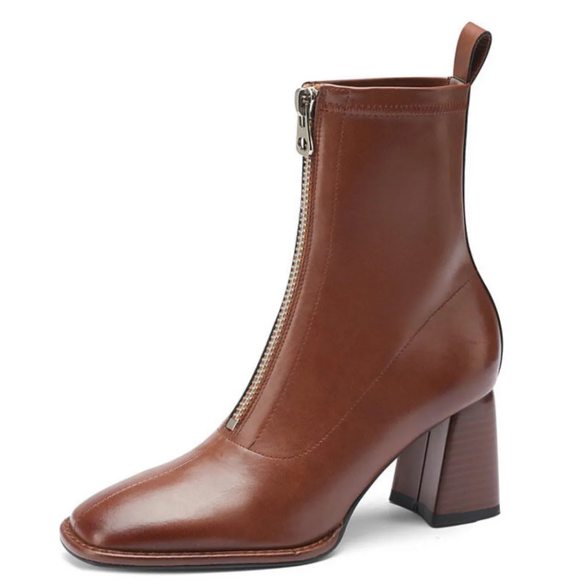 Stivaletti da donna casual in vera pelle Stivaletti da donna in vera pelle genuini