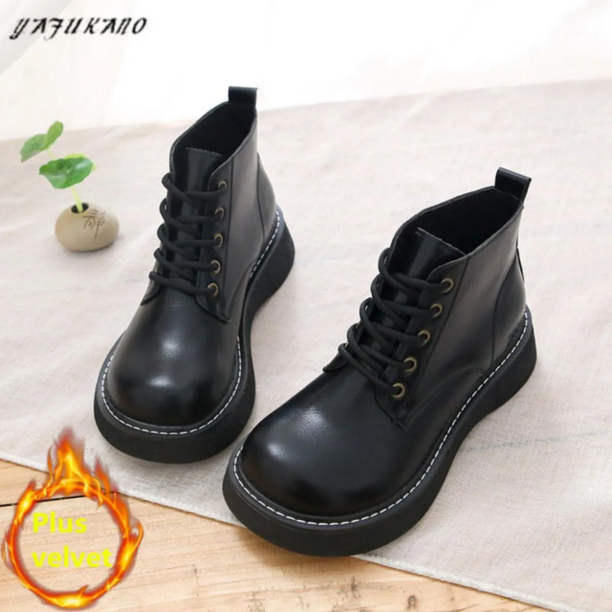Stivaletti da donna Scarpe Scarpe Stivaletti da donna Scarpe in pelle da donna Retro