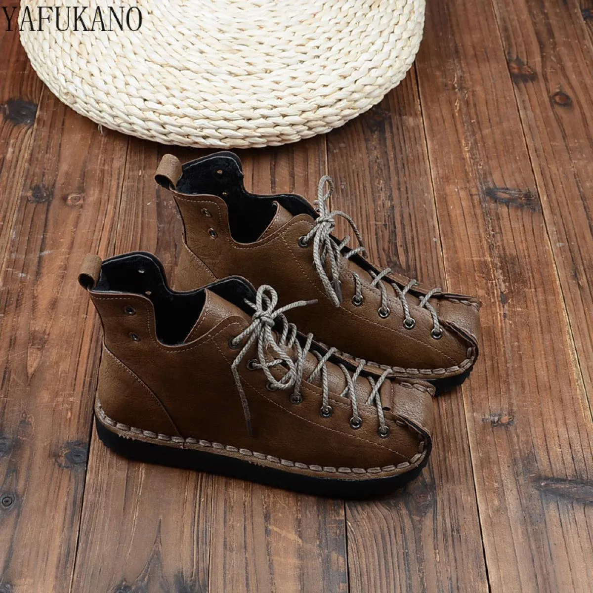 Stivaletti da donna Stivaletti da donna Scarpe da donna Stivali Mori Yafukano stile retrò