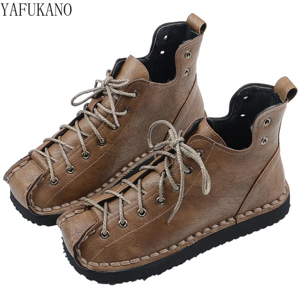 Stivaletti da donna Stivaletti da donna Scarpe da donna Stivali Mori Yafukano stile retrò