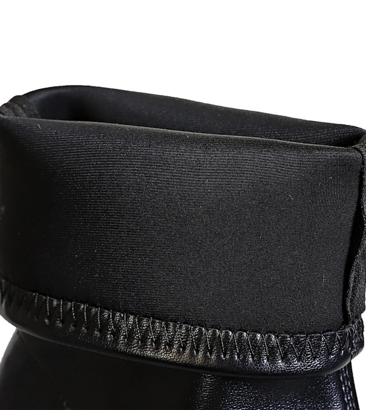 Stivaletti termici invernali da donna Stivaletti in pelle con tacco alto 8 cm Stivaletti da neve in peluche da donna Tacchi alti