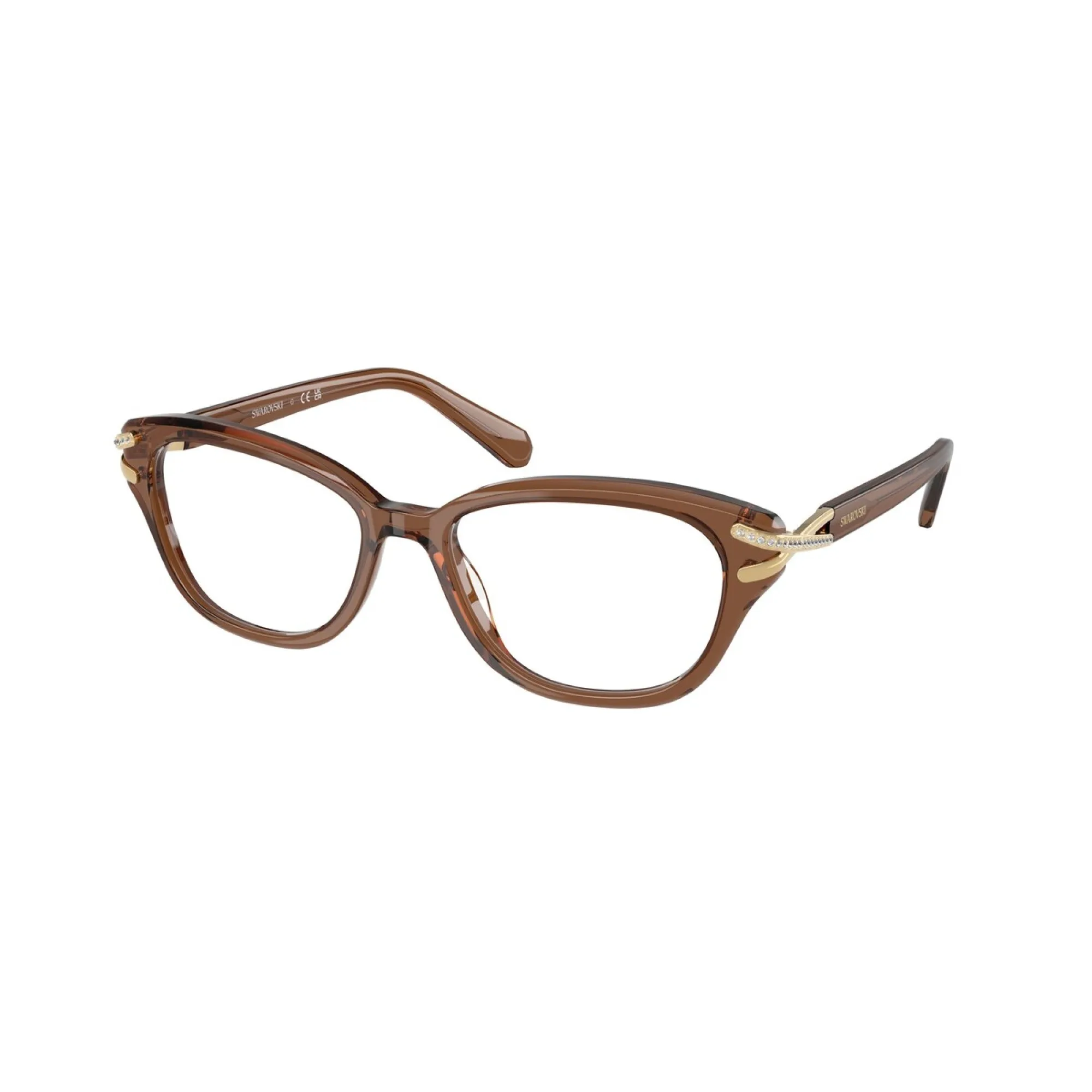  Swarovski SK 2032 - 1067 Marrone Trasparente | Occhiale Da Vista Donna 