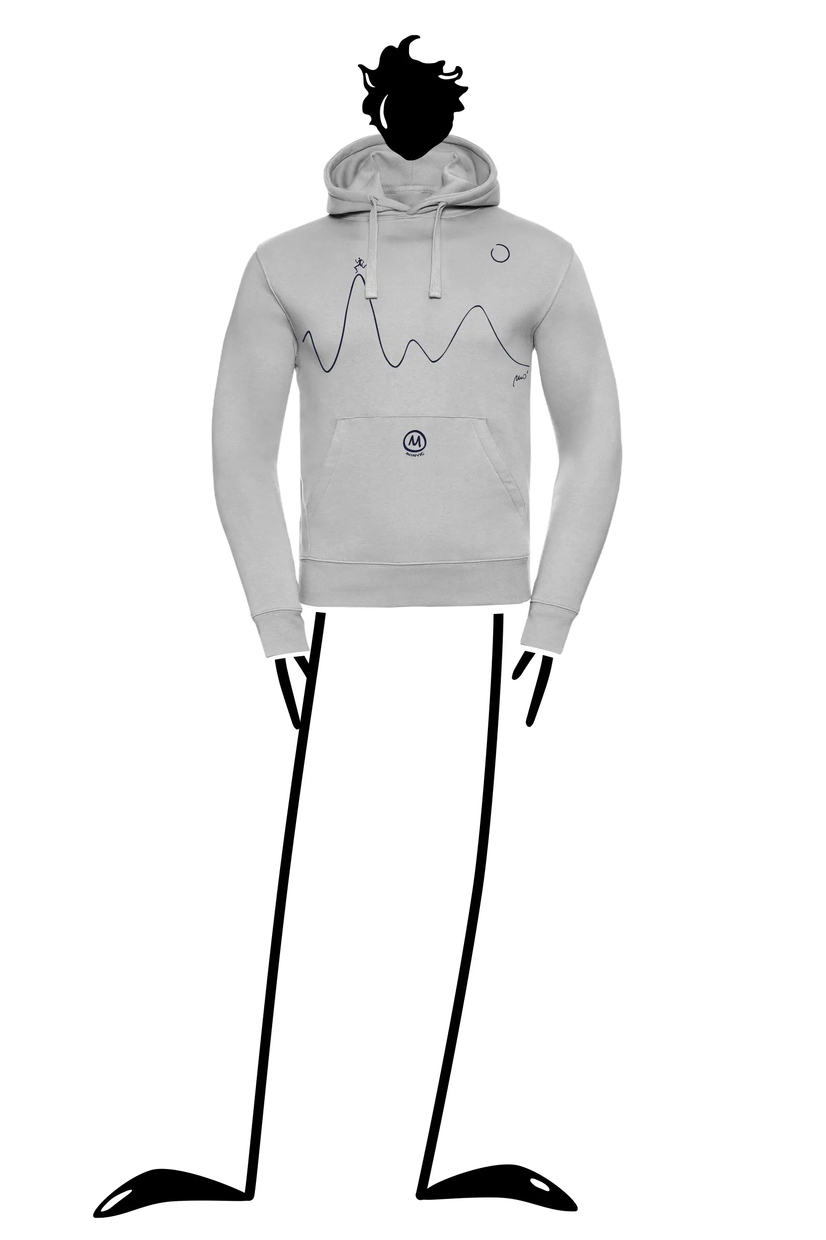 --Sweat à capuche running “Pablo” NAVAJO-