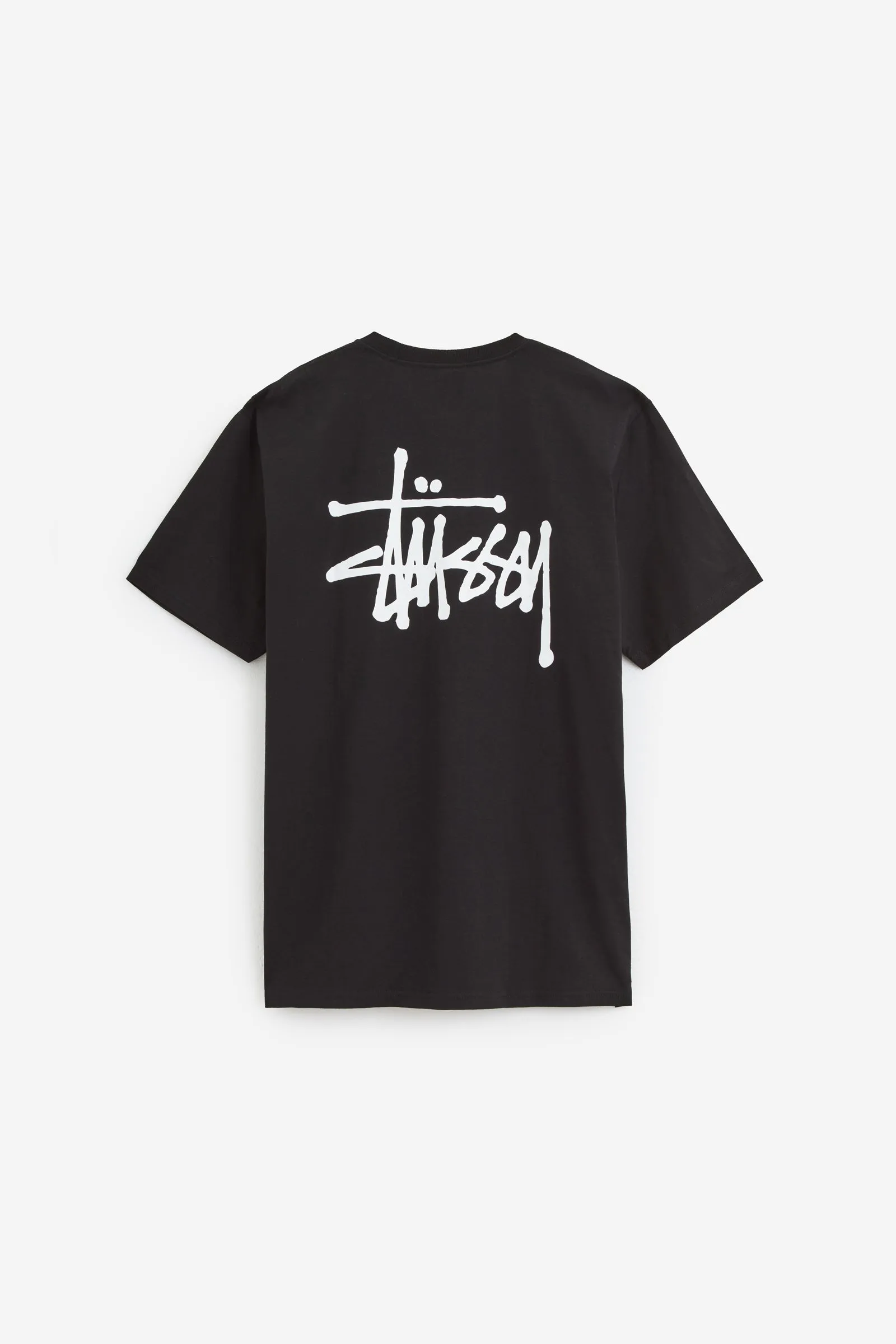 T-Shirt BASIC STUSSY in cotone nero