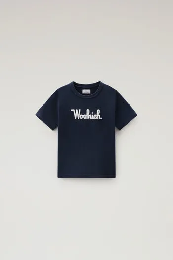 T-shirt da bambino in puro cotone con ricamo                                                                                Melt