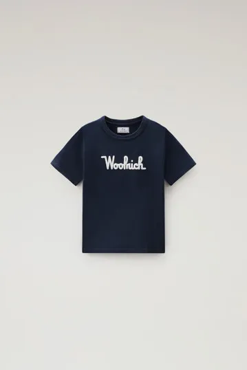 T-shirt da bambino in puro cotone con ricamo                                                                                Melt
