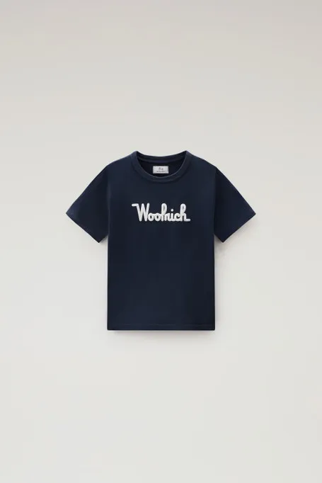 T-shirt da bambino in puro cotone con ricamo                                                                                Melt