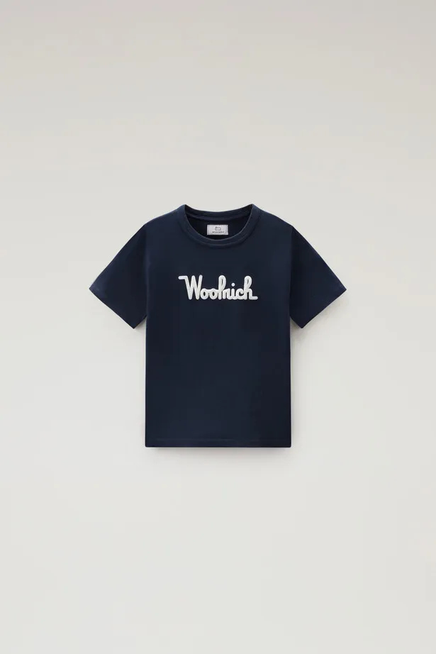 T-shirt da bambino in puro cotone con ricamo                                                                                Melt
