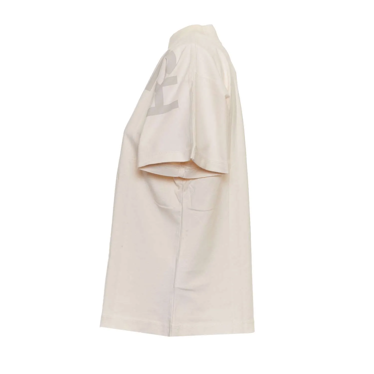 T-Shirt In Puro Cotone Con Maxi Stampa