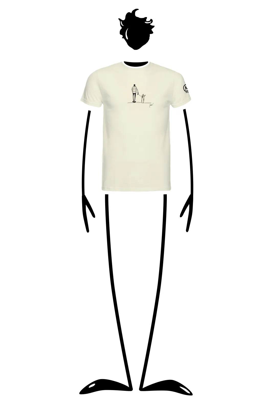 --T-shirt uomo “My dog and I” personalizzata HASH ORGANIC-