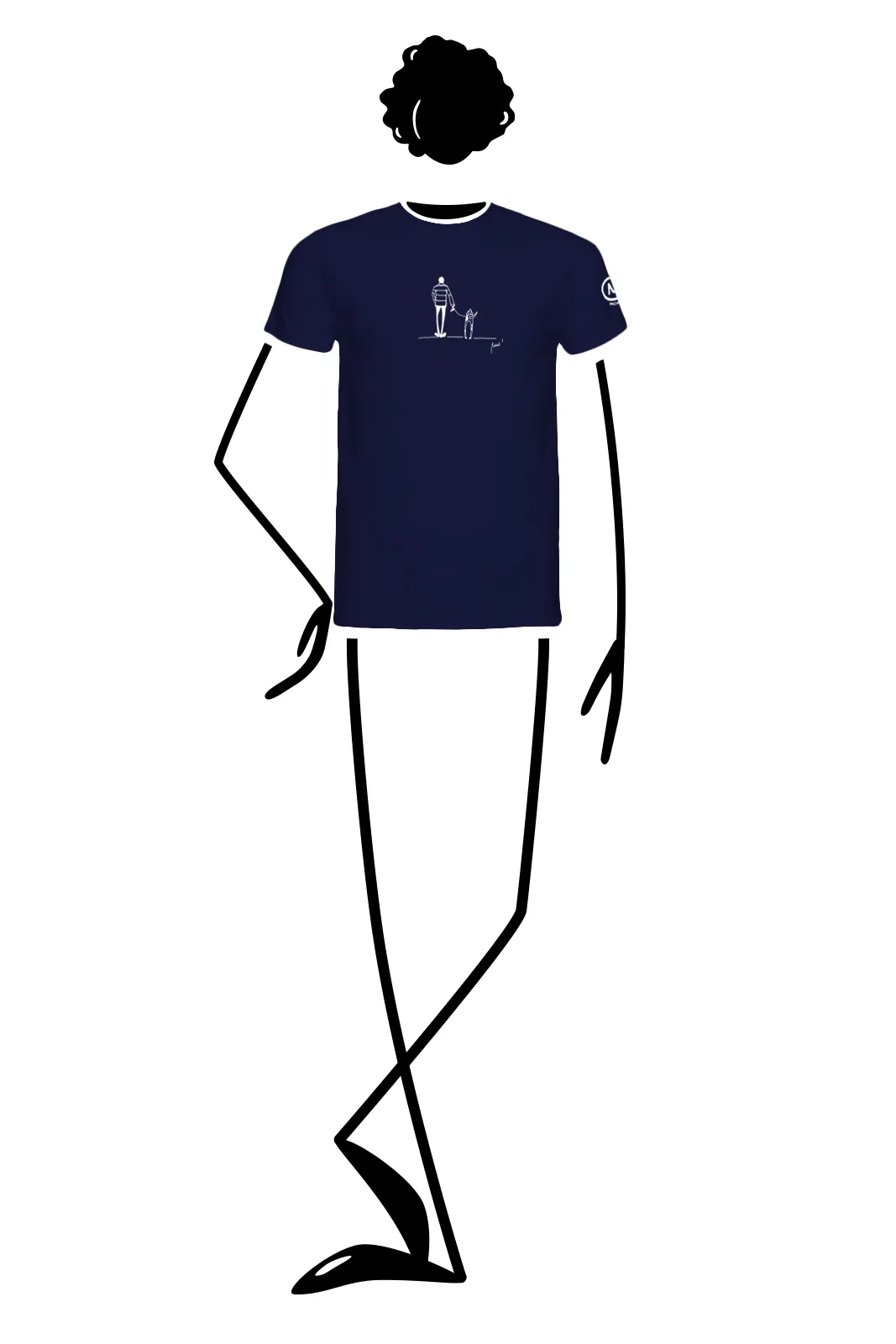 --T-shirt uomo “My dog and I” personalizzata HASH ORGANIC-