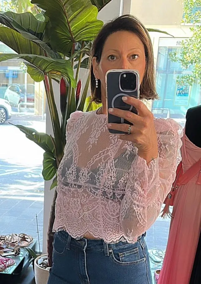 Tensione In - camicia top rosa