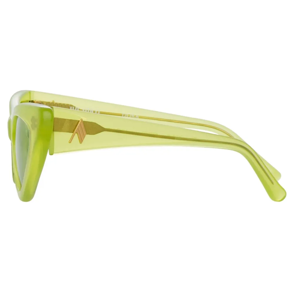 The Attico - The Attico Dora D-Frame Occhiali da Sole Cat Eye in Verde - Occhiali da Sole - Official