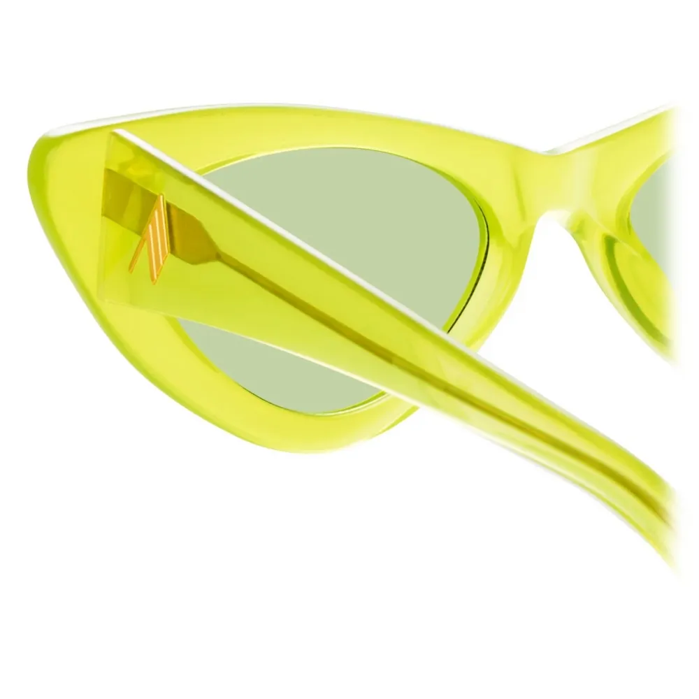 The Attico - The Attico Dora D-Frame Occhiali da Sole Cat Eye in Verde - Occhiali da Sole - Official
