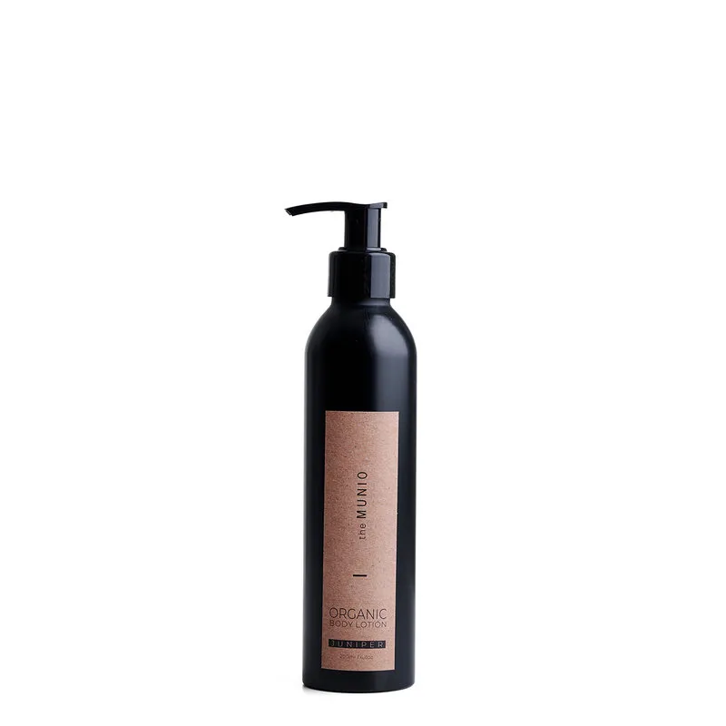 The Munio Lozione corpo in bottiglia d'alluminio / ORGANIC BODY LOTION 200ml - Ginepro