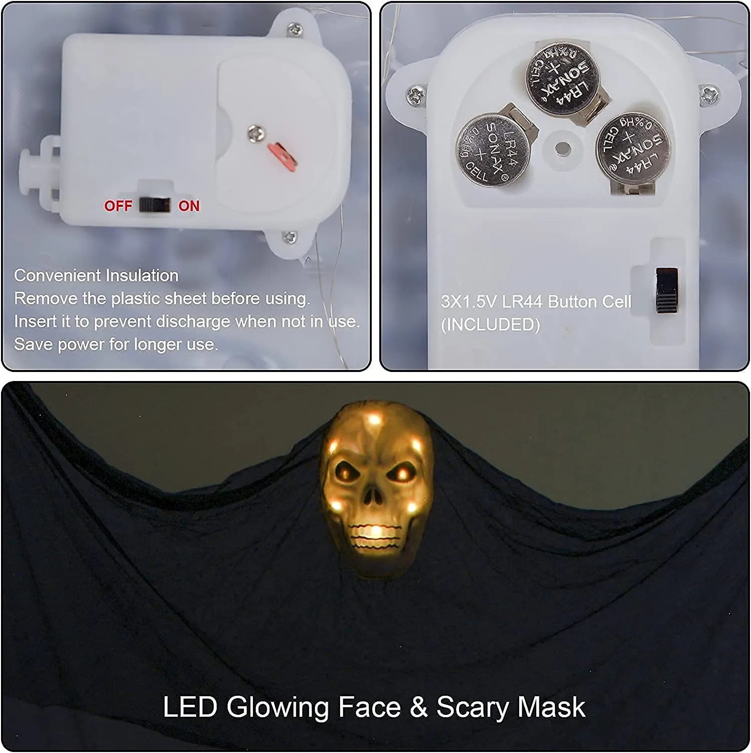 ThinkMax Halloween appeso fantasma decorazione