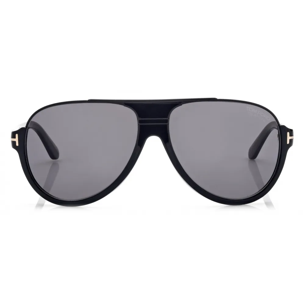 Tom Ford - Polarized Dimitry Sunglasses - Occhiali da Sole Pilota - Nero - Occhiali da Sole - Tom Ford Eyewear