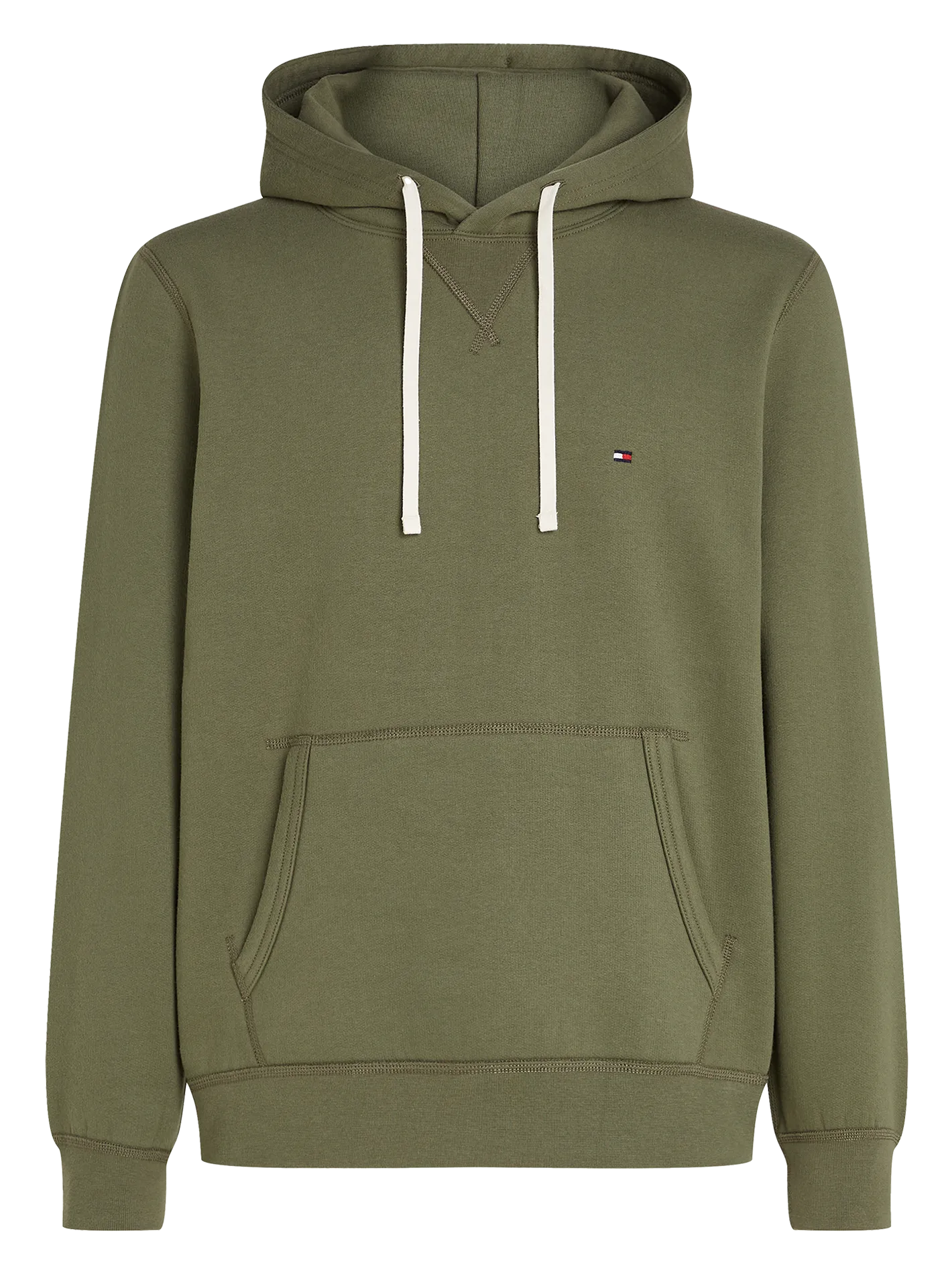  TOMMY HILFIGER   Felpa a girocollo con applicazione rete | Verde